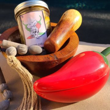 Pickled peppers jar